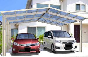 PJF M Connection double carport by Cantaport